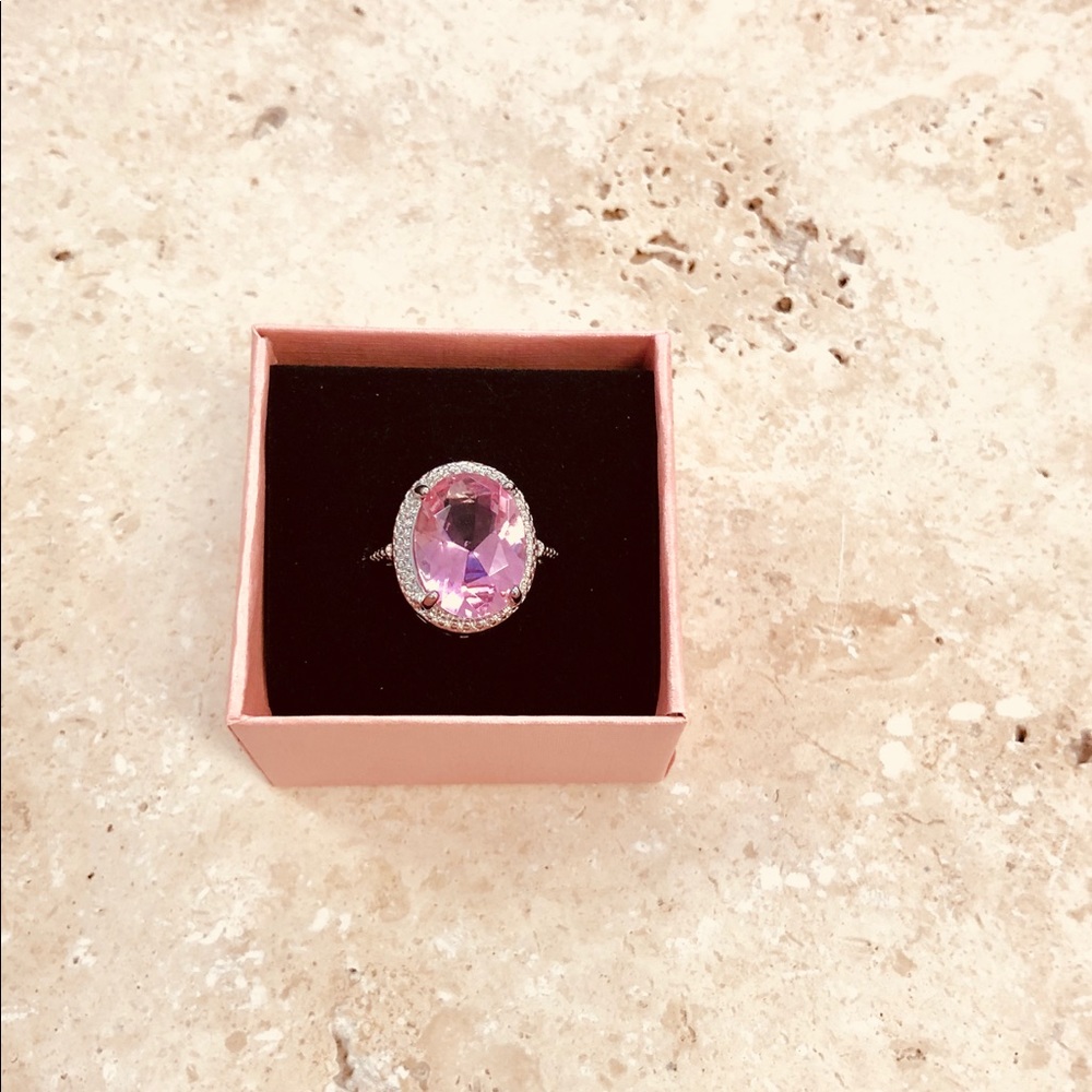 Pink CZ Ring